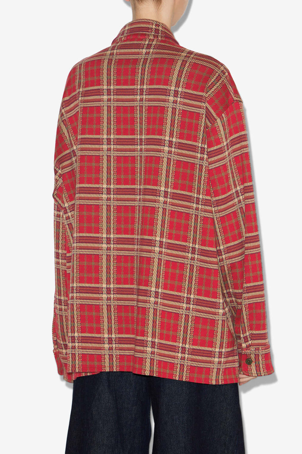 Blouse tartan bruna - Rouge - Woman - 5