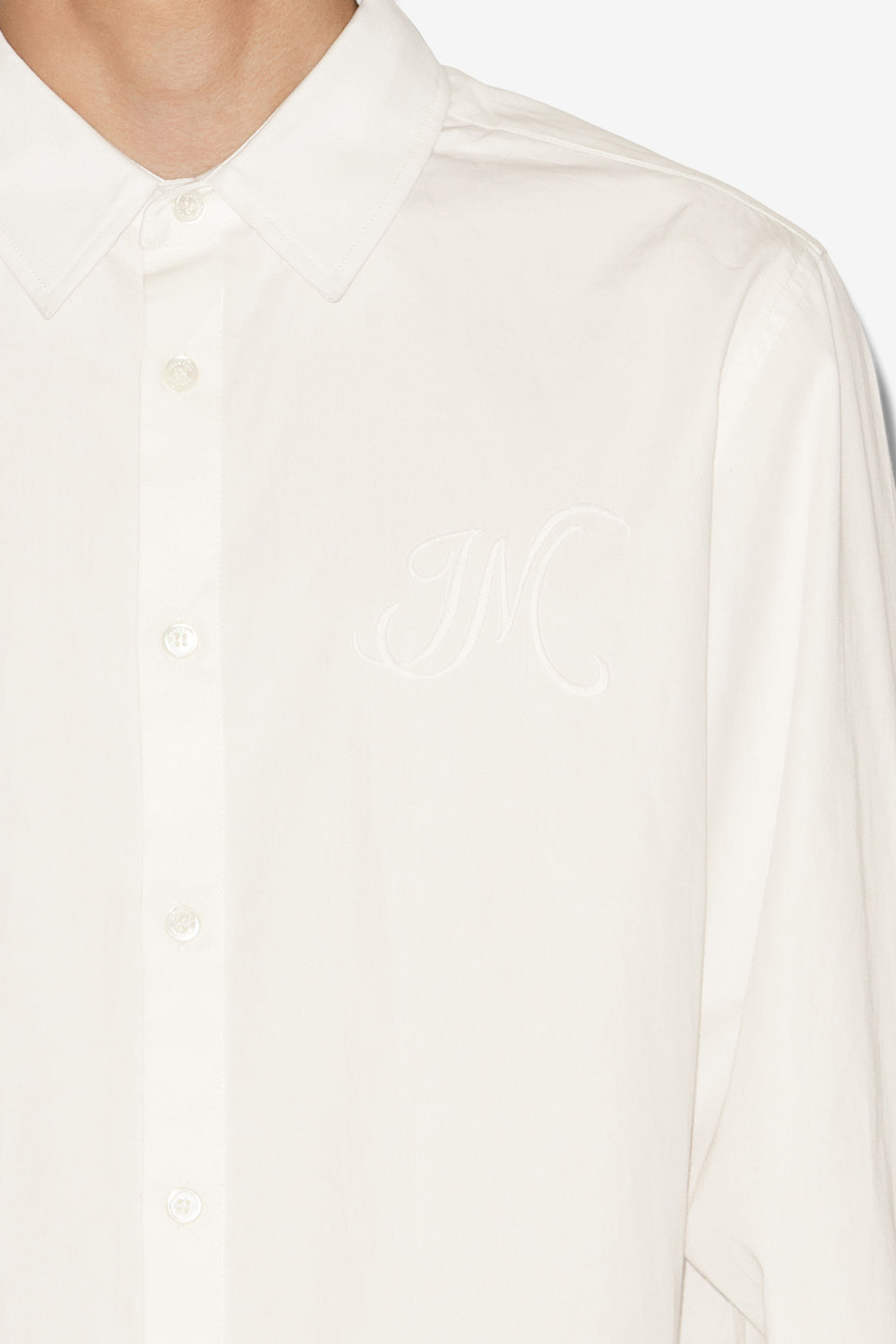 Camisa de popelín de algodón nathan - Blanco - Man - 3