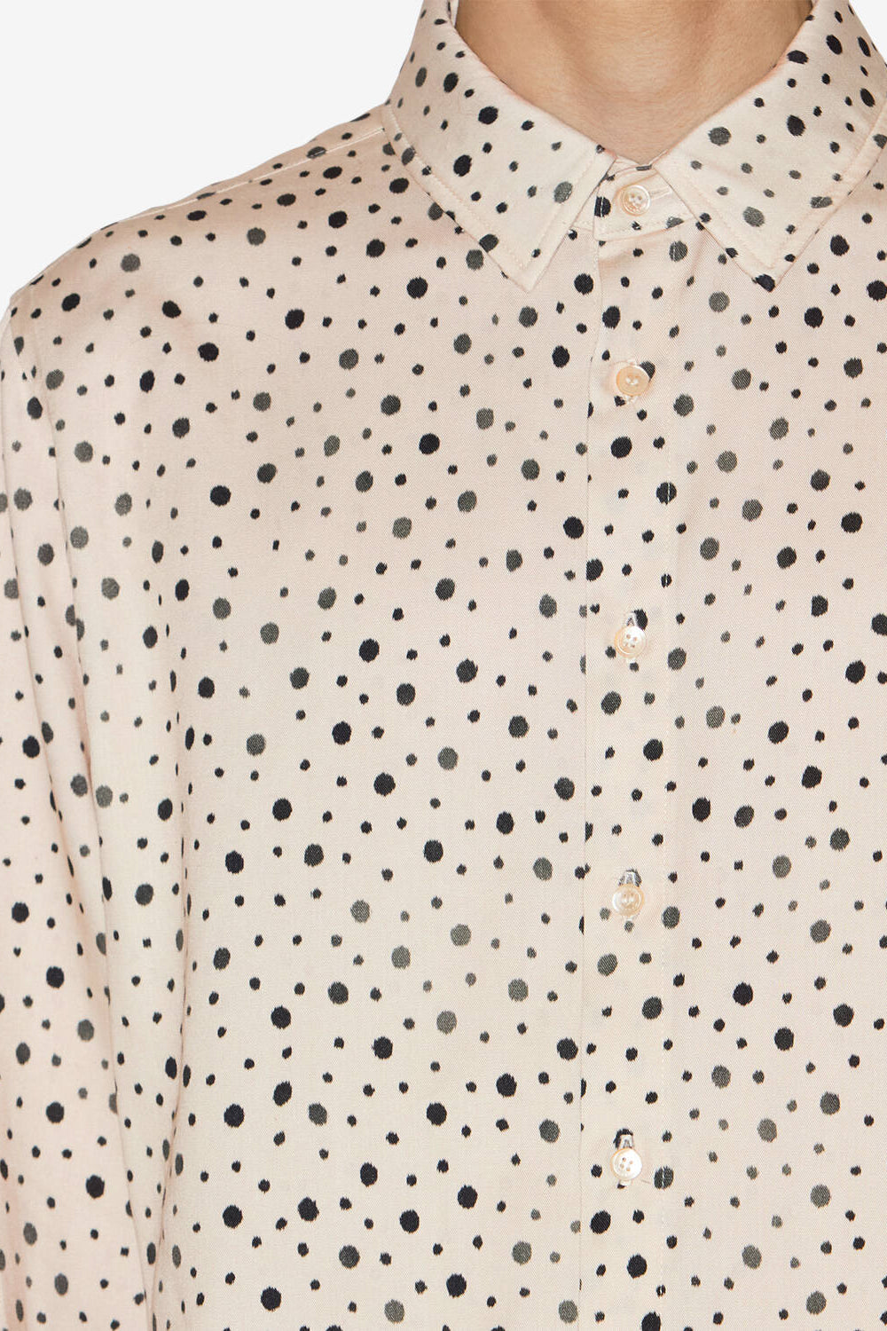 Nathan flowing polka dot shirt - Ecru - Man - 3
