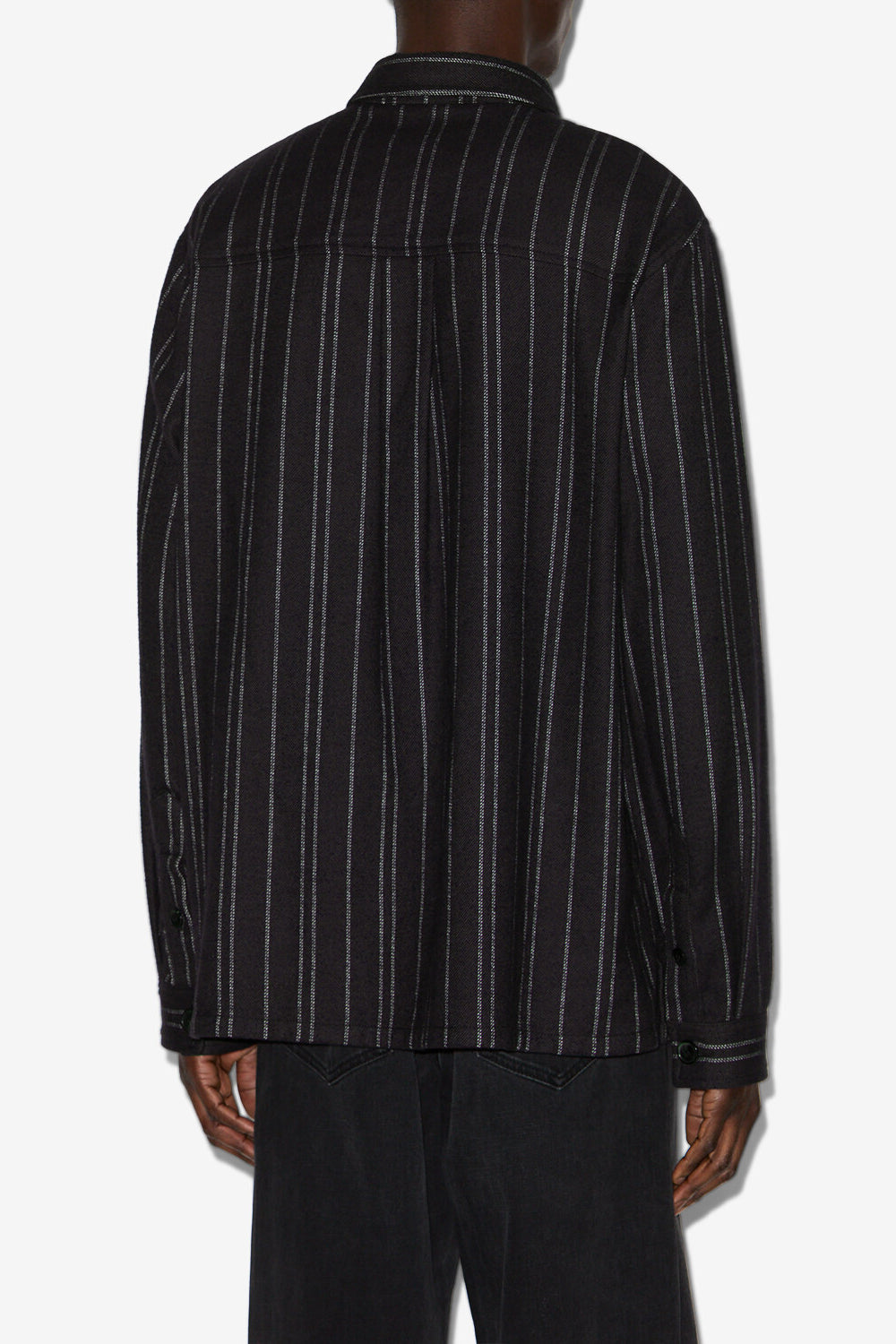 Irudy tennis stripe shirt - Black - Man - 5