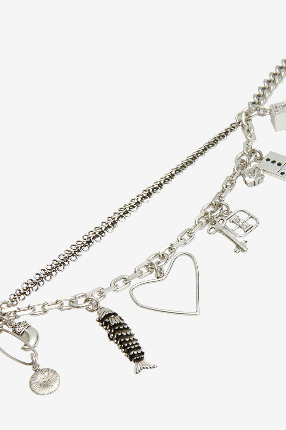 Collana a catena con pendenti abby - Argento - Woman - 3