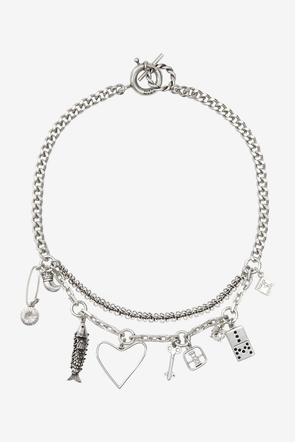 Collana a catena con pendenti abby - Argento - Woman - 1