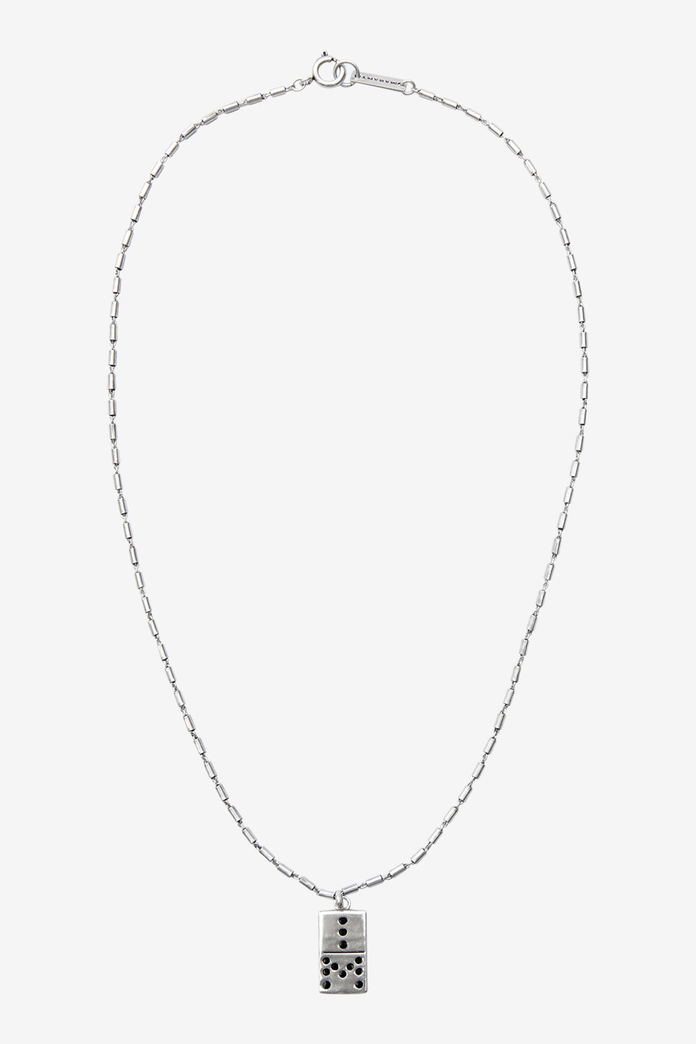 Alby ペンダント付き チェーンネックレス - Black and silver - Man - 1
