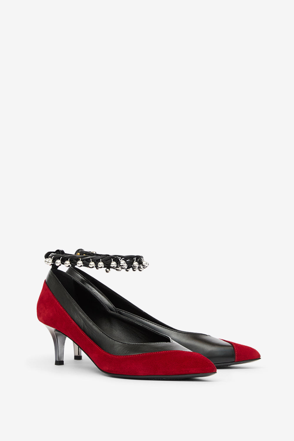 Palby 스트랩 로우 펌프스 - Red-black - Woman - 3