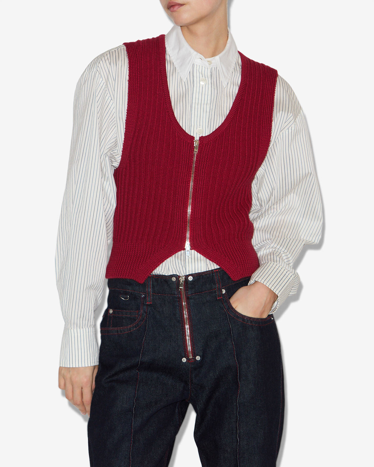 Chaleco devima Woman Deep red 4