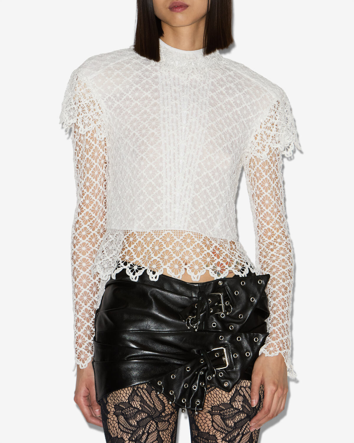 Haut / top ludivine Woman Écru 4