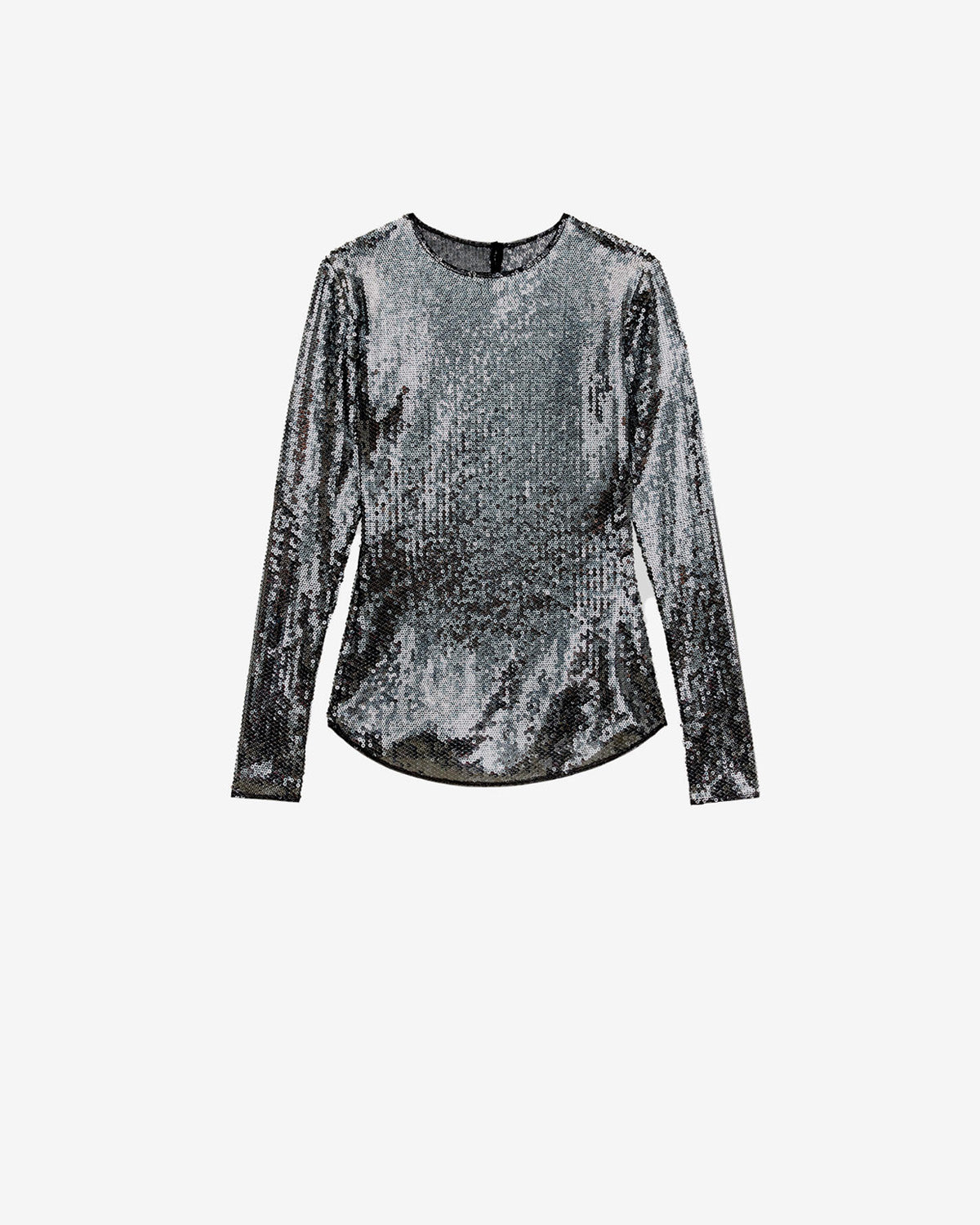 Top à manches longues hilda en sequins - Gun metal - Woman - 4