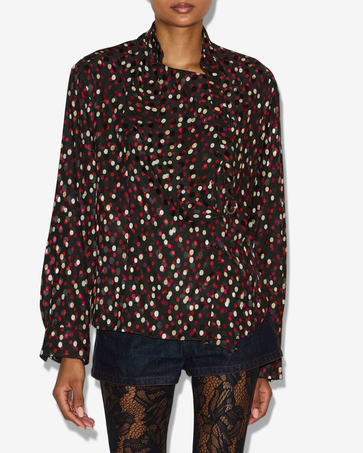 Top / emany top Woman Black-red 4
