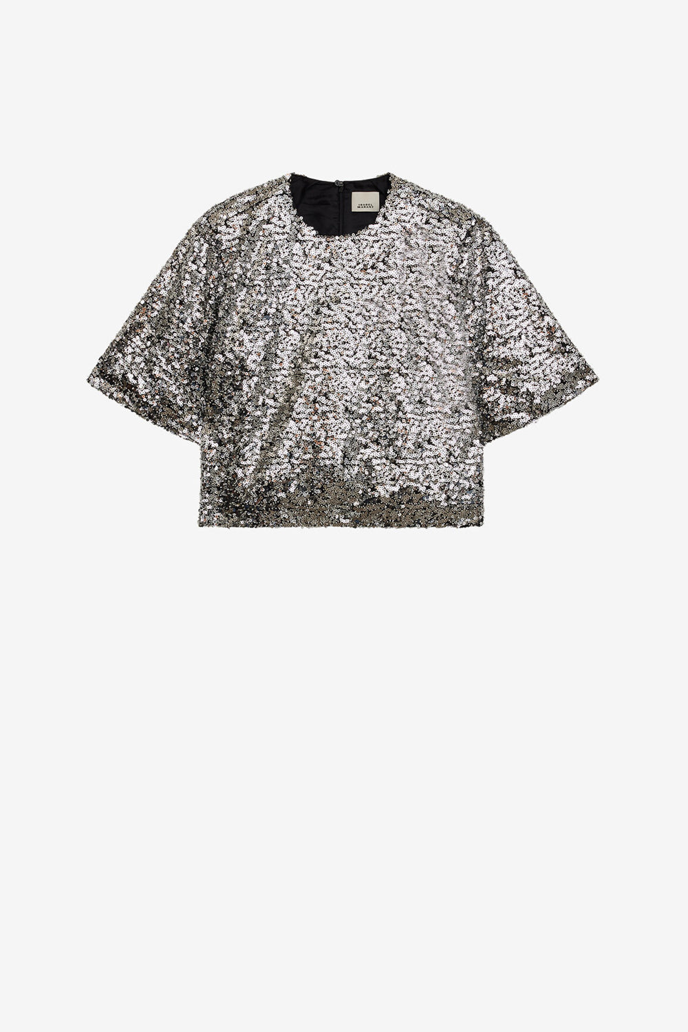 Top helga en sequins - Argent - Woman - 1