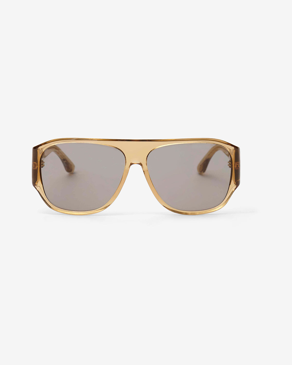 Mikala mask style sunglasses - Ochre - grey - Woman - 1
