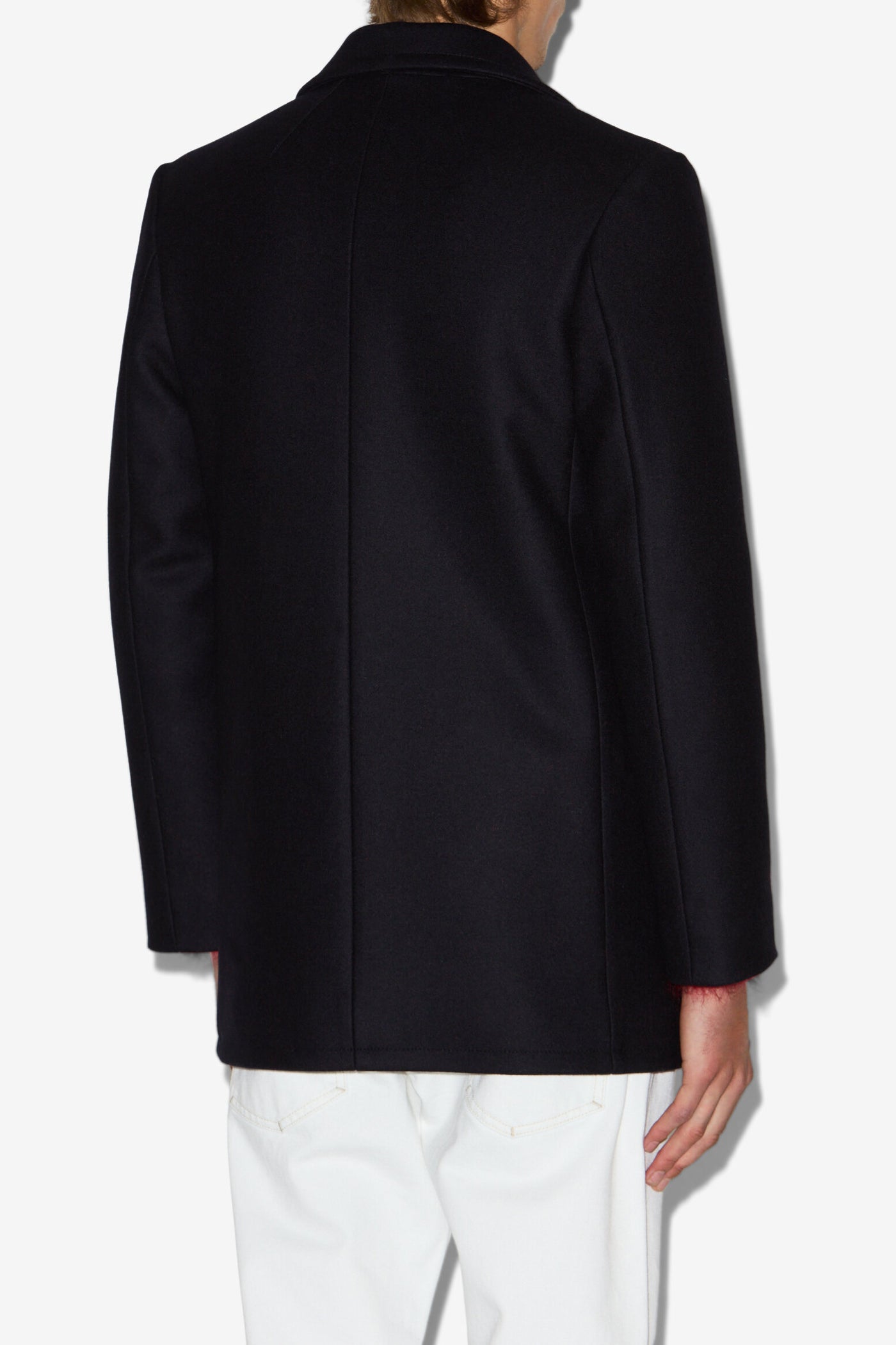 Wym wool and cashmere peacoat - Dark navy - Man - 5