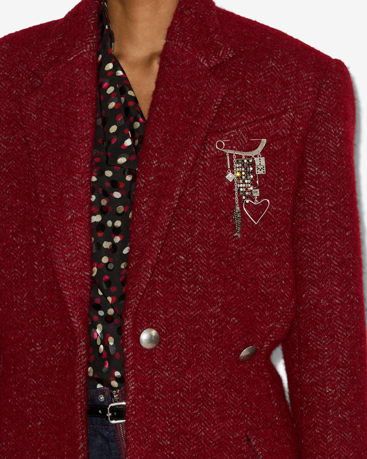 Gallie coat Woman Deep red 4