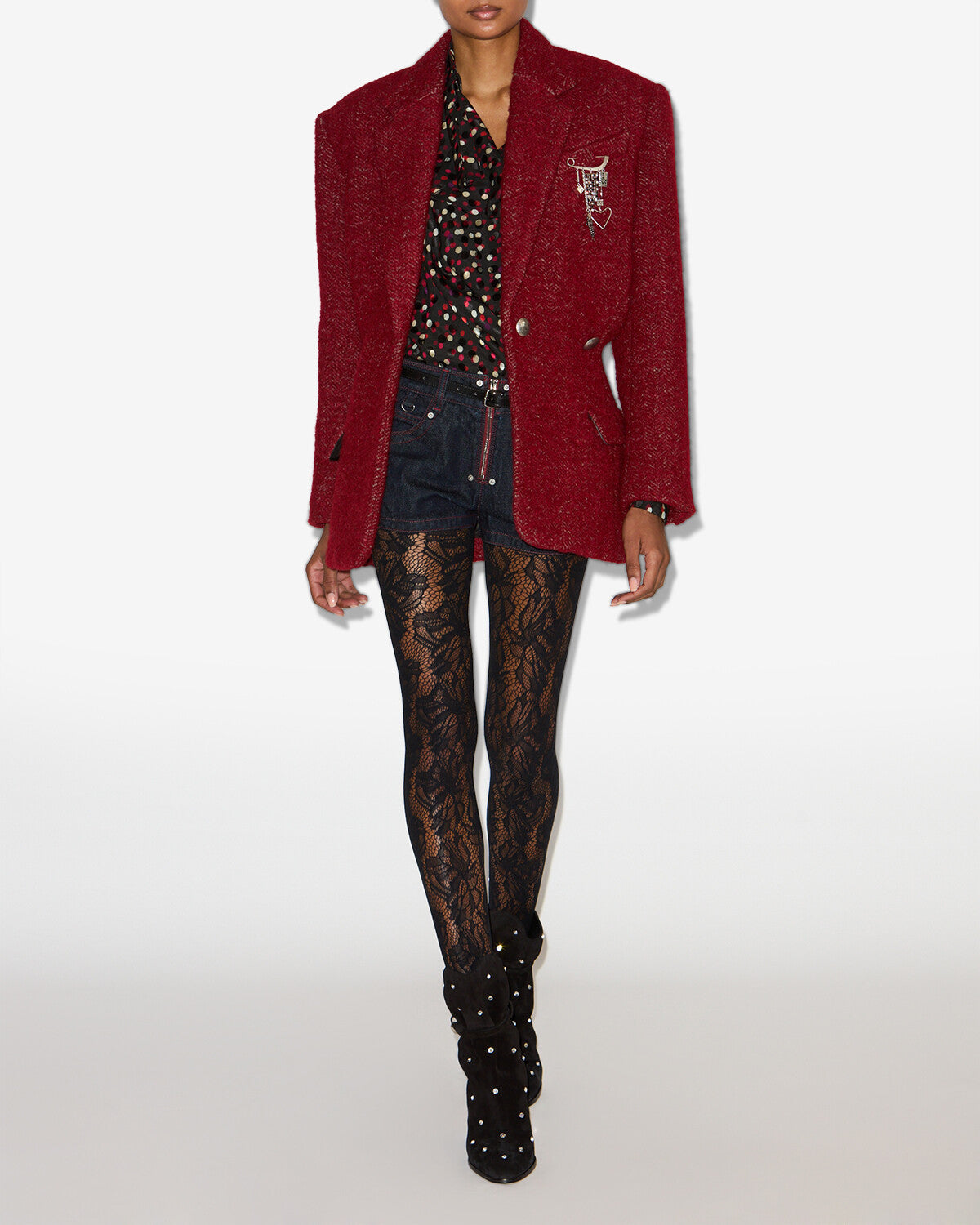 Gallie coat Woman Deep red 4