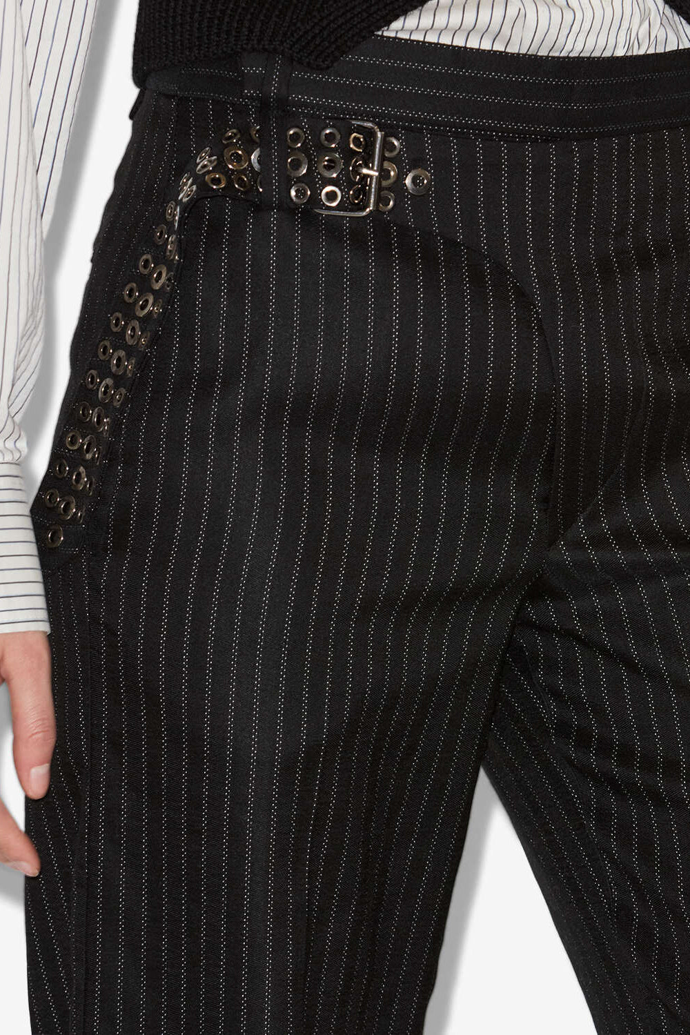 Pantaloni da tailleur in lana vergine noanne - Nero - Woman - 3