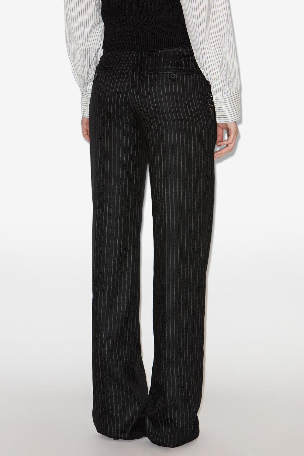 Pantaloni da tailleur in lana vergine noanne - Nero - Woman - 5