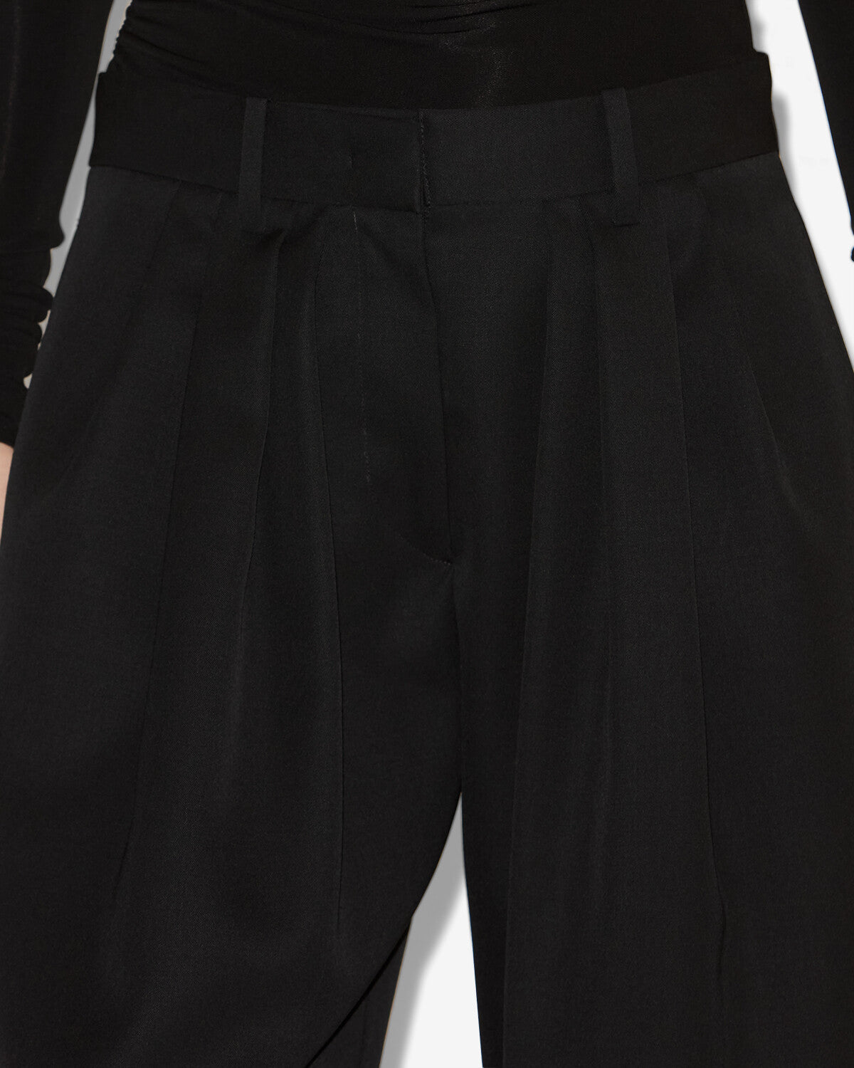 Janice pleated pants - Black - Woman - 2