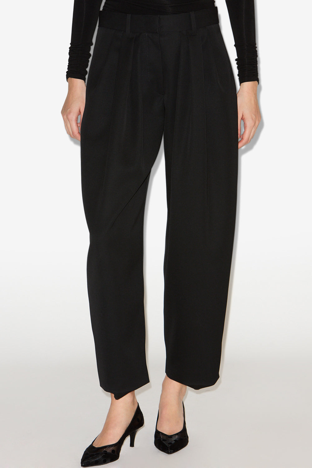 Pantaloni con pinces janice - Nero - Woman - 4