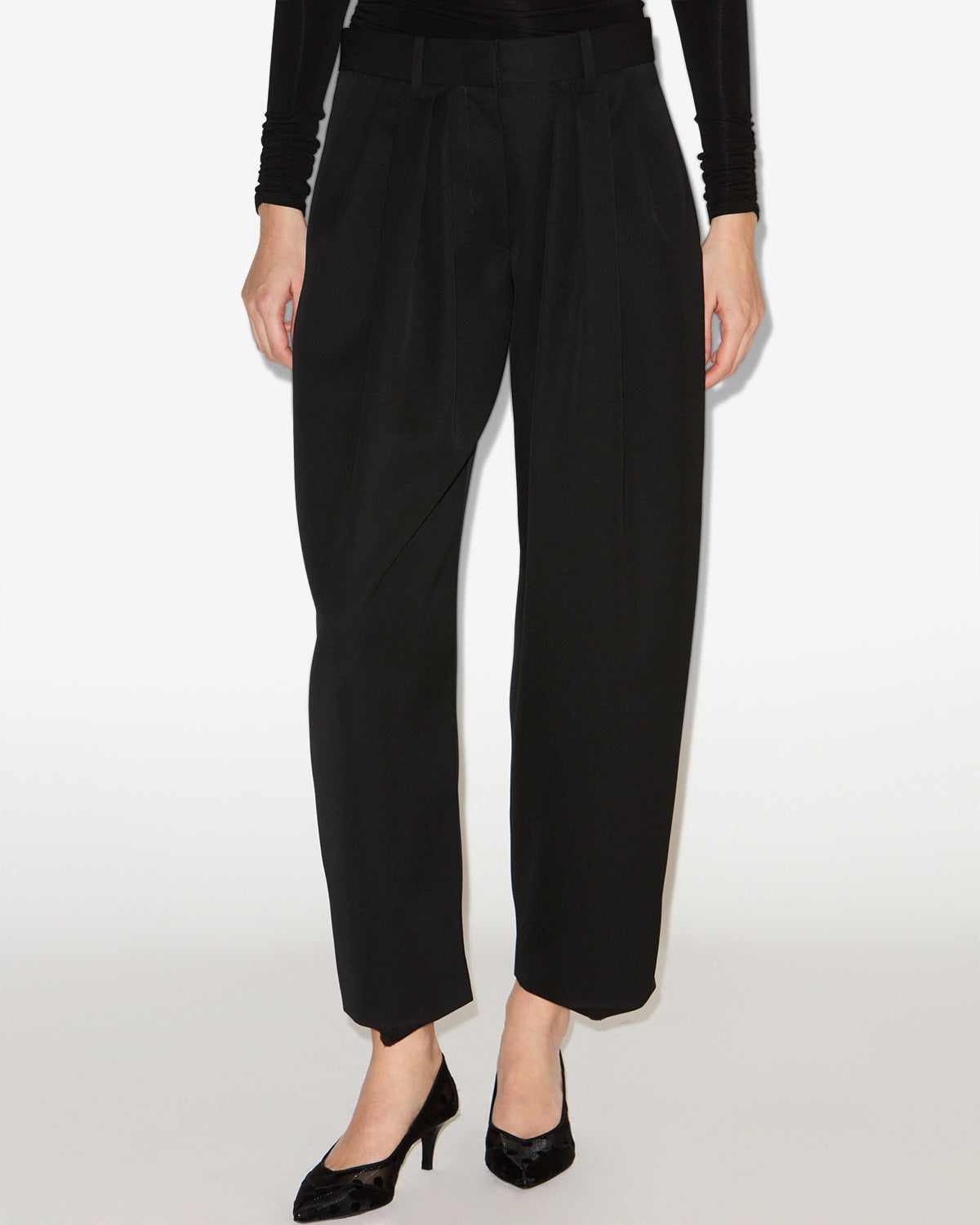 Janice pleated pants - Black - Woman - 3