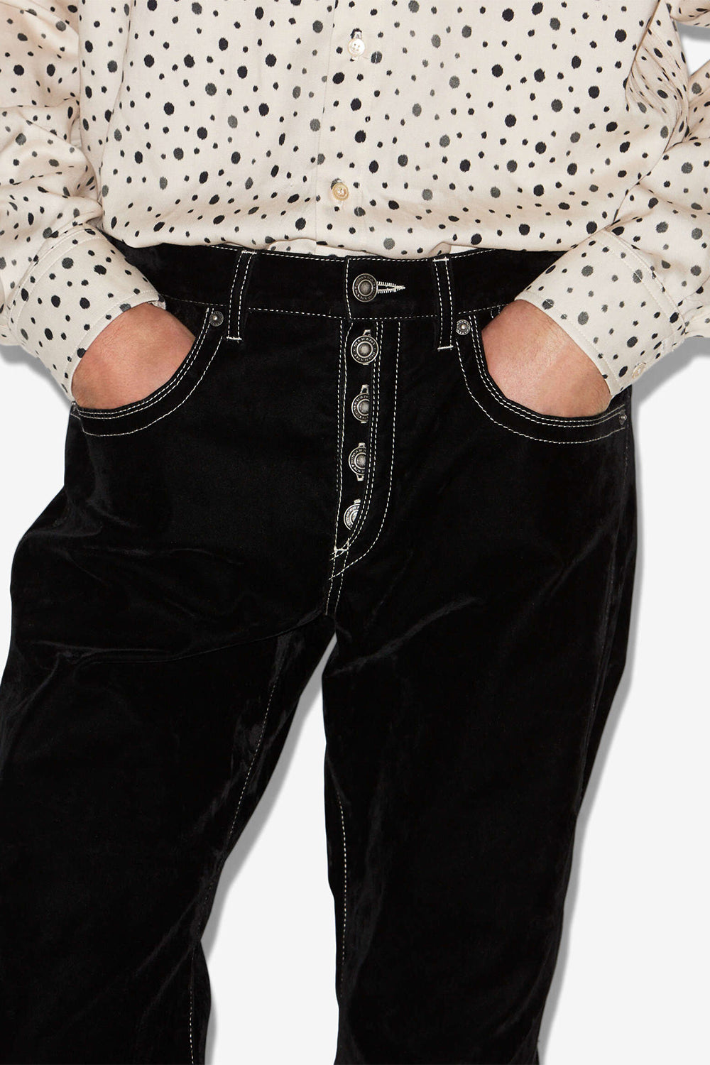 Jeffrey cotton jeans - Black - Man - 3