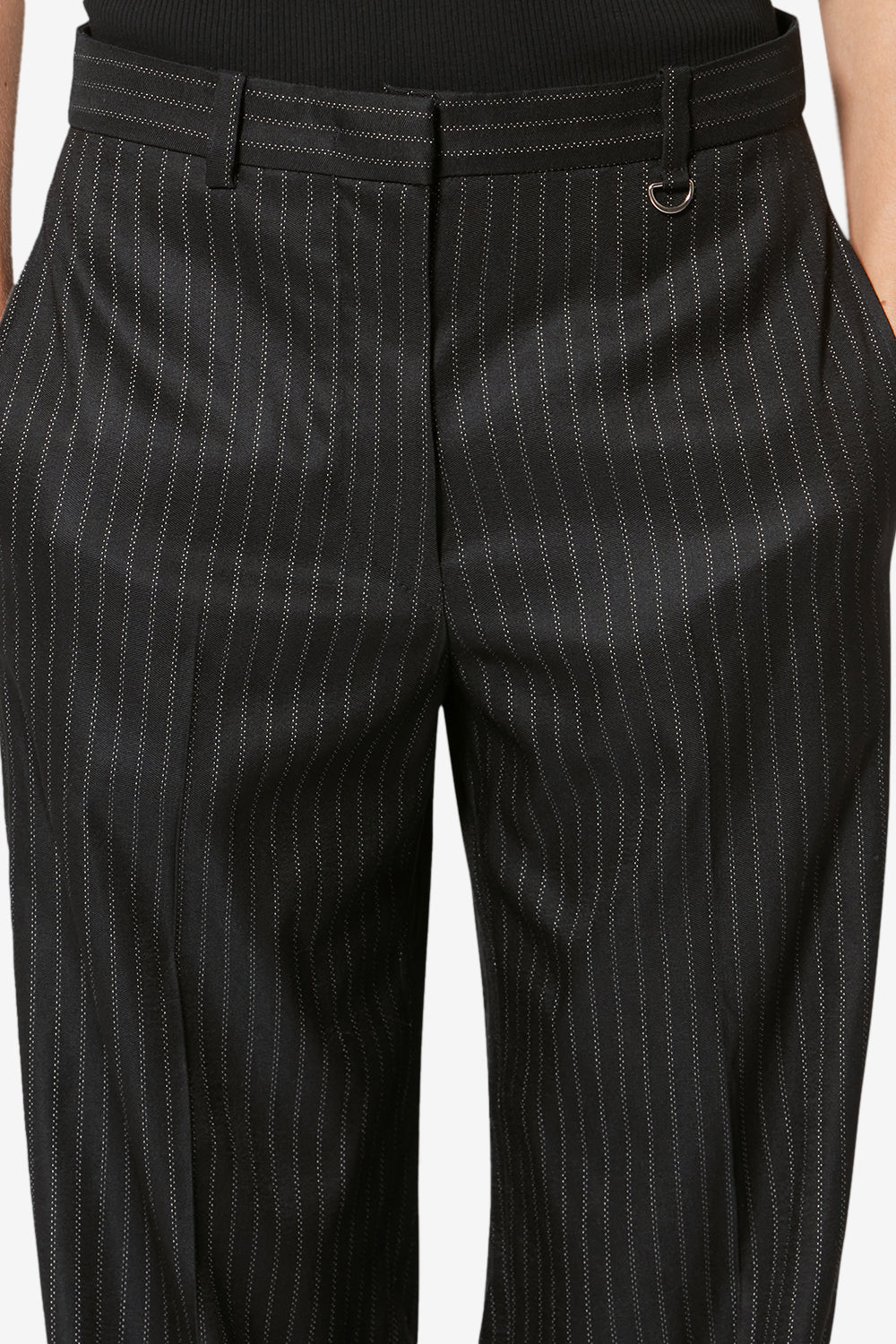 Pantaloni da abito gessati noanda - Nero - Woman - 3
