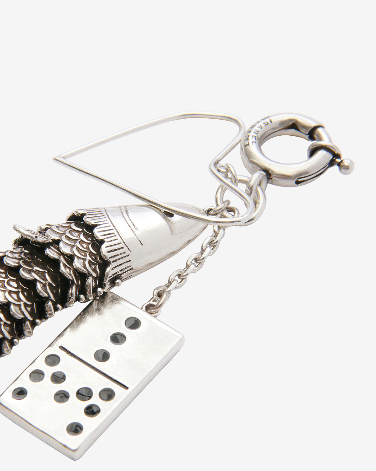 Abby key ring Woman Silver 1