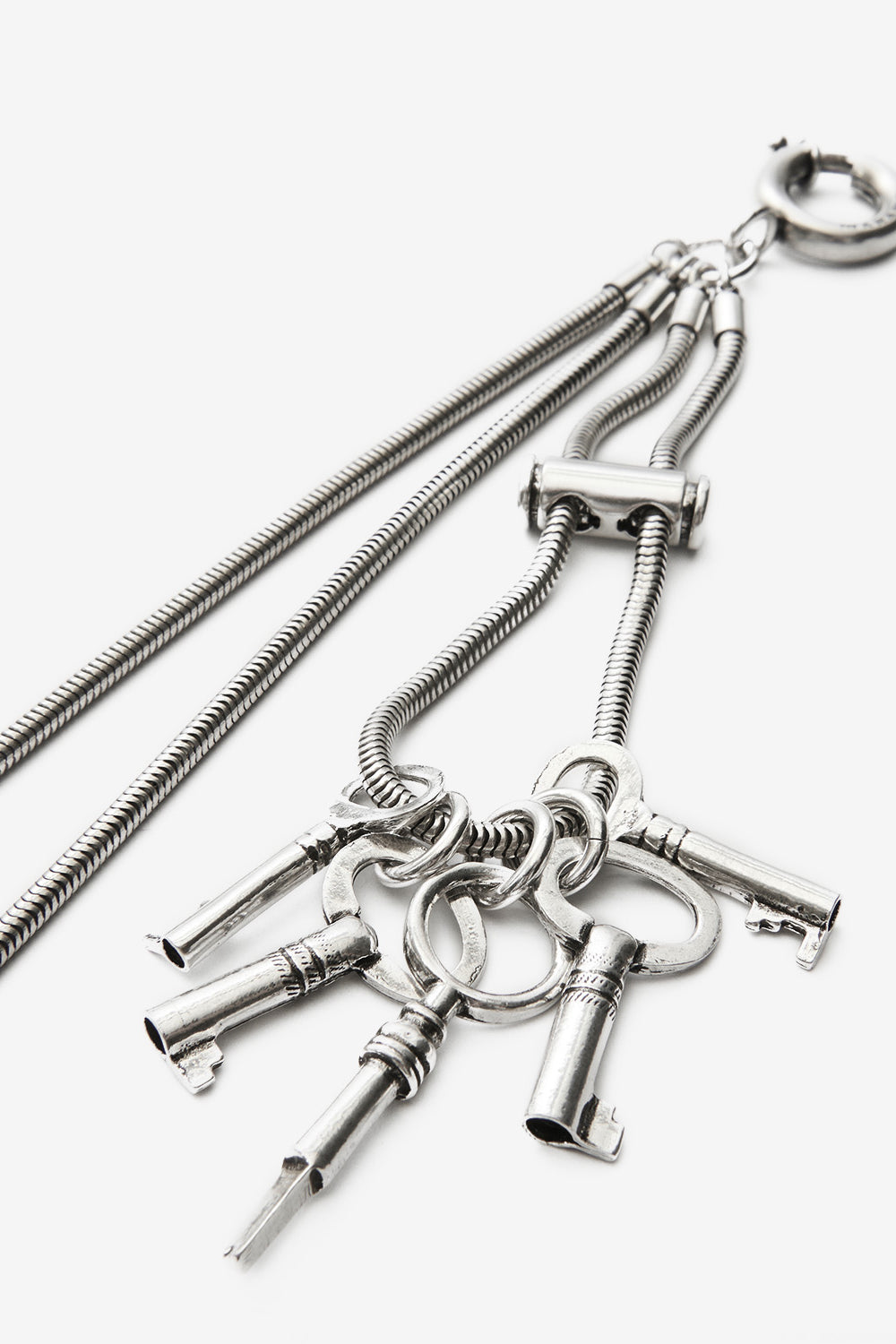 Porte-clés duo en laiton cassy - Argent - Man - 3