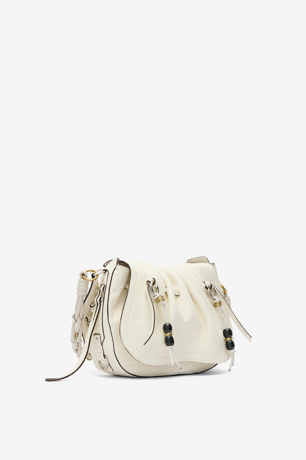 Borsa da portare a spalla bolton in pelle - Beige - Woman - 5