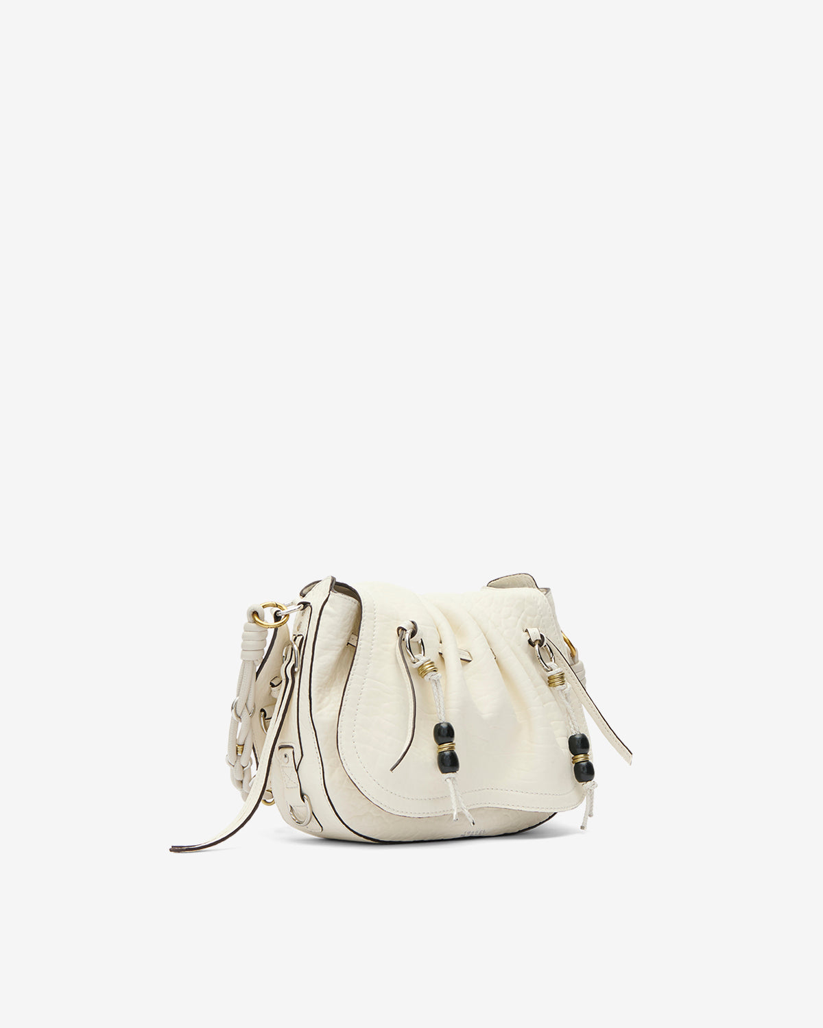 Borsa da portare a spalla bolton in pelle - Beige - Woman - 5