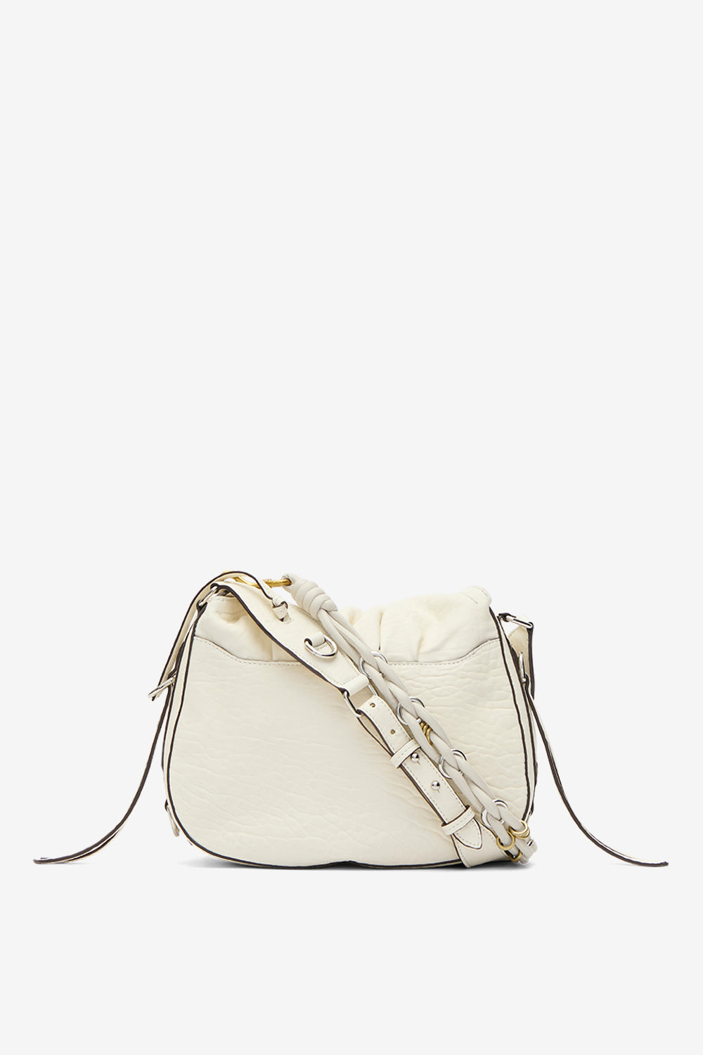 Borsa da portare a spalla bolton in pelle - Beige - Woman - 2