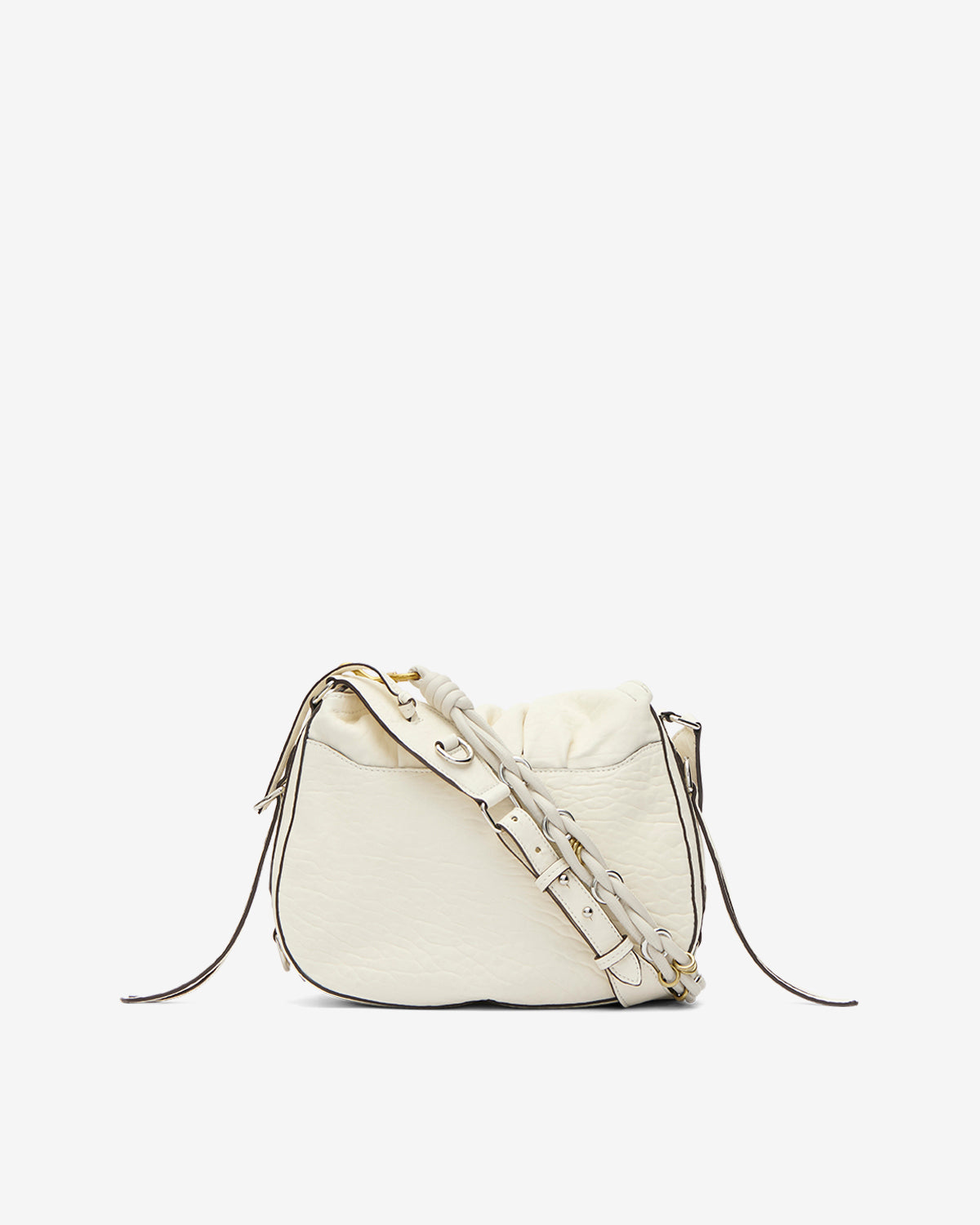 Borsa da portare a spalla bolton in pelle - Beige - Woman - 2