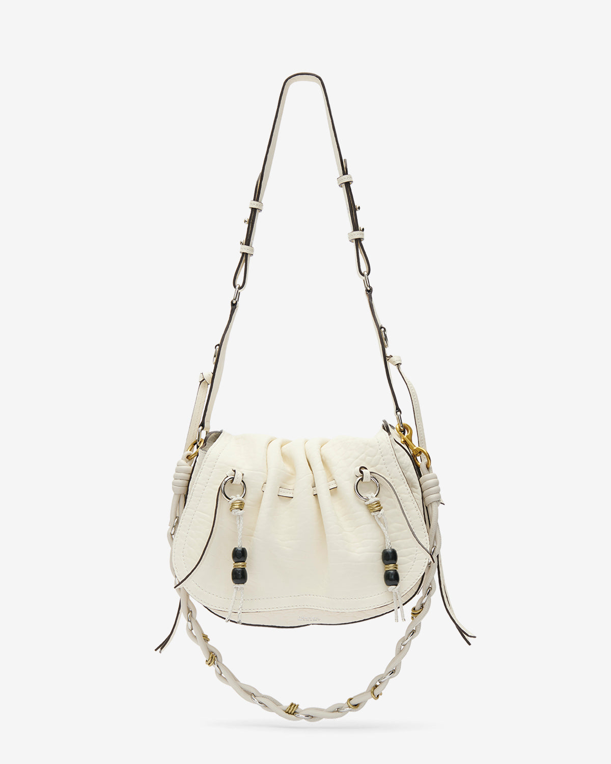 Borsa da portare a spalla bolton in pelle - Beige - Woman - 1