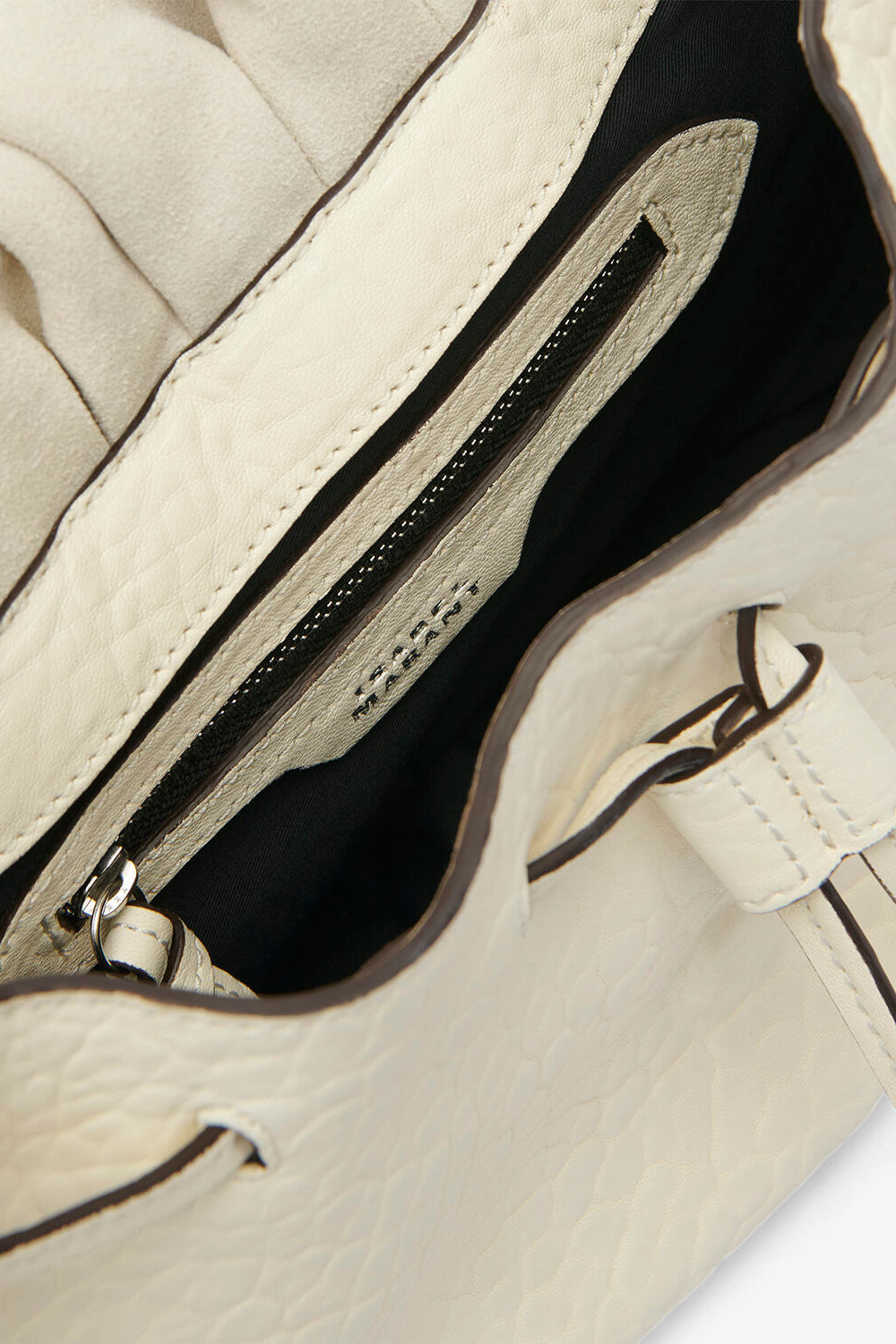 Borsa da portare a spalla bolton in pelle - Beige - Woman - 3