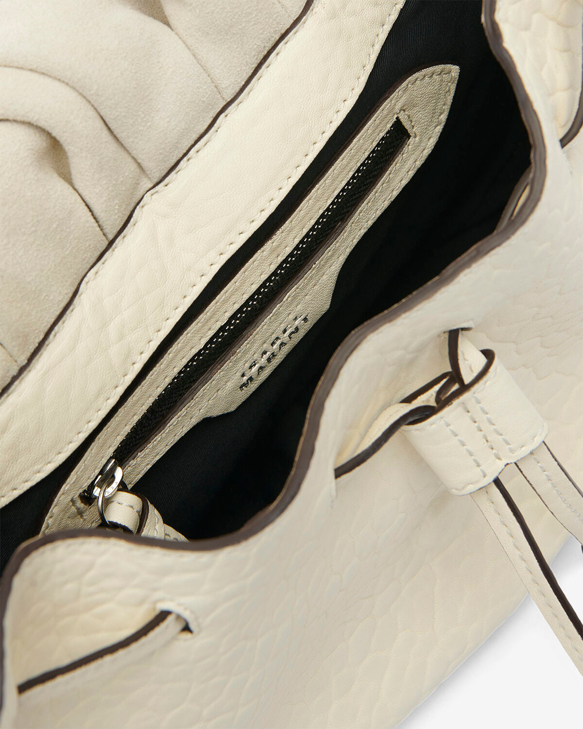 Borsa da portare a spalla bolton in pelle - Beige - Woman - 3