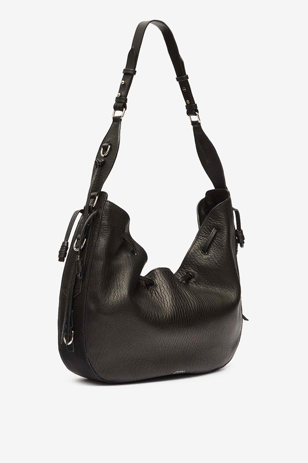 Bolton hobo 가죽 백 - Black and silver - Woman - 4