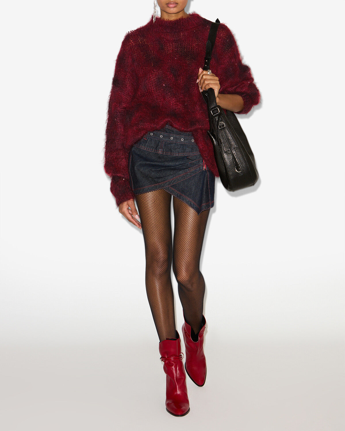 Jersey mickaella Woman Deep red 4