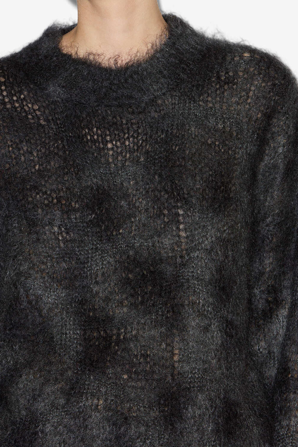 Myriam キッドモヘアセーター - Anthracite - Woman - 3