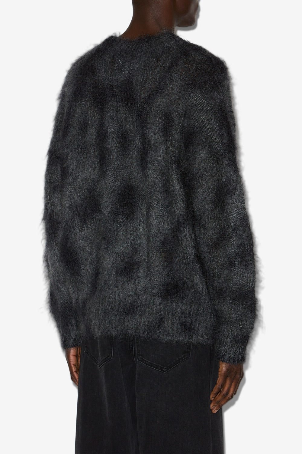 Miller kid mohair sweater - Anthracite - Man - 5