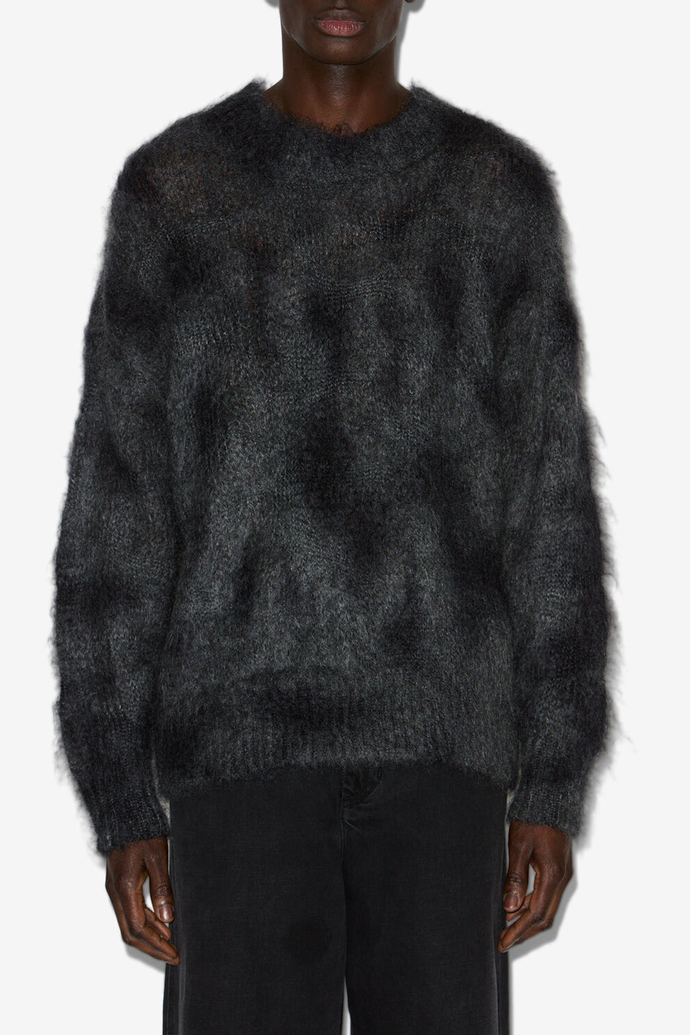 Miller kid mohair sweater - Anthracite - Man - 4
