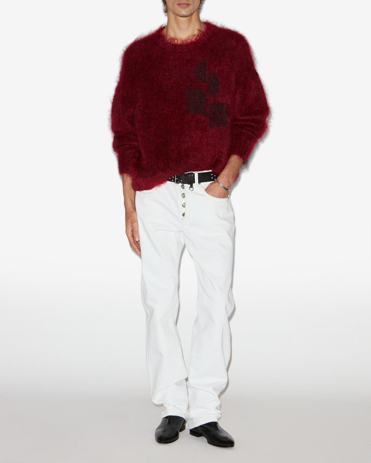 Mirello sweater Man Deep red 4