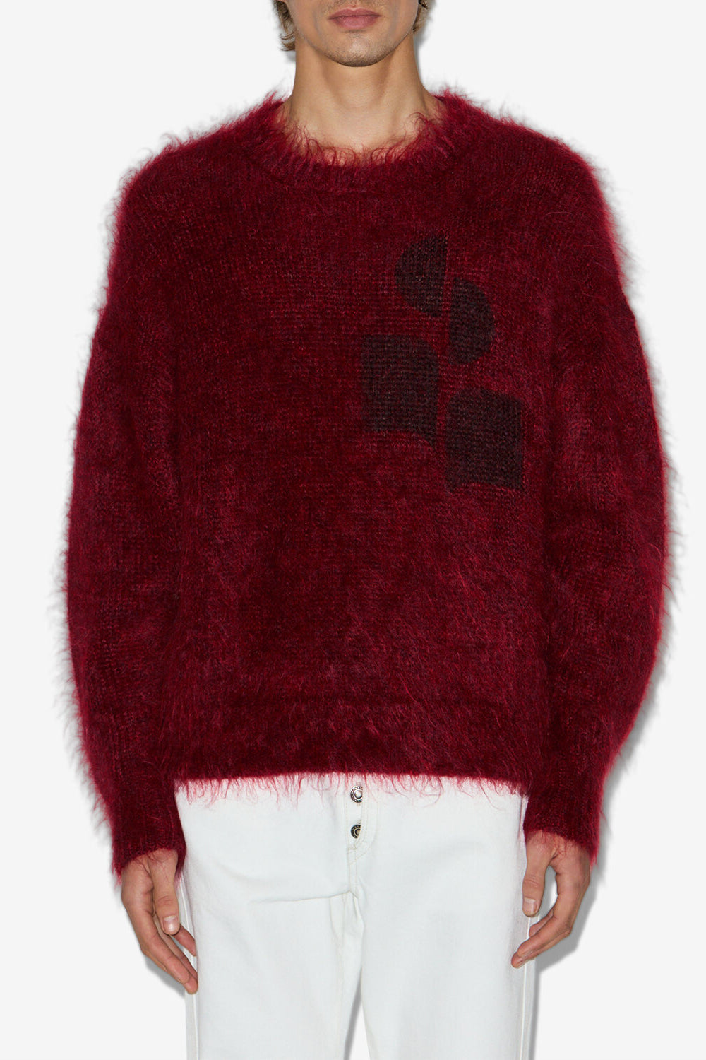 Mirello mohair and wool sweater - Deep red - Man - 4