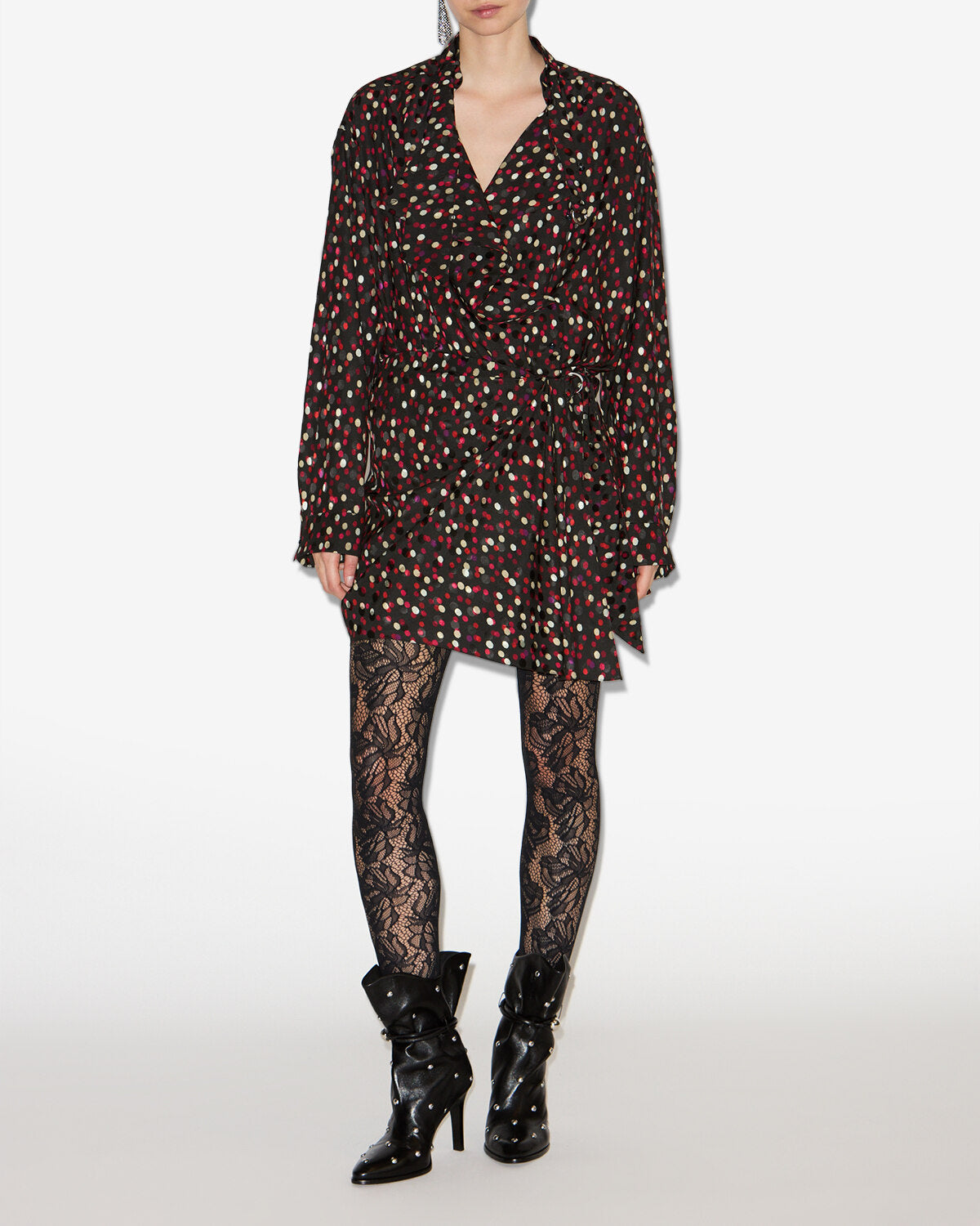 Robe ora Woman Noir-rouge 4