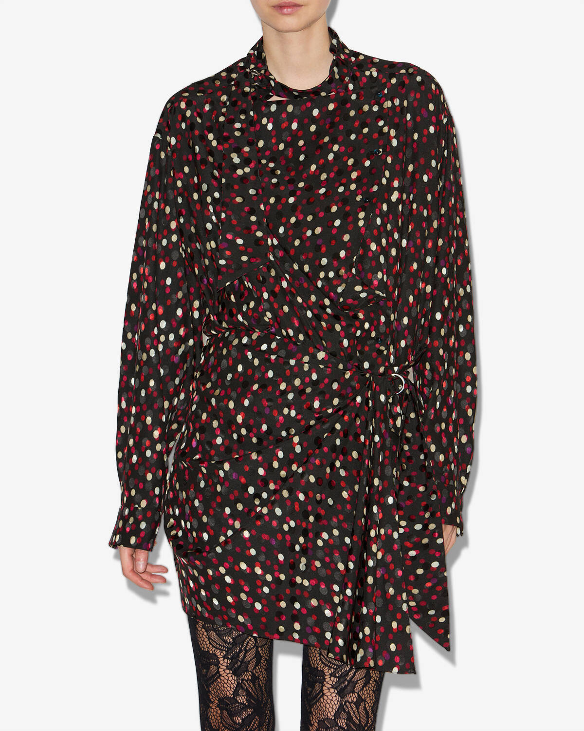 Robe ora Woman Noir-rouge 4