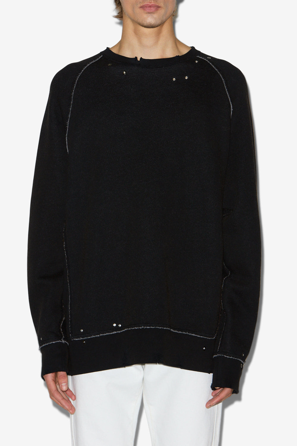 Sudadera larga mitchell - Negro lavado - Man - 4