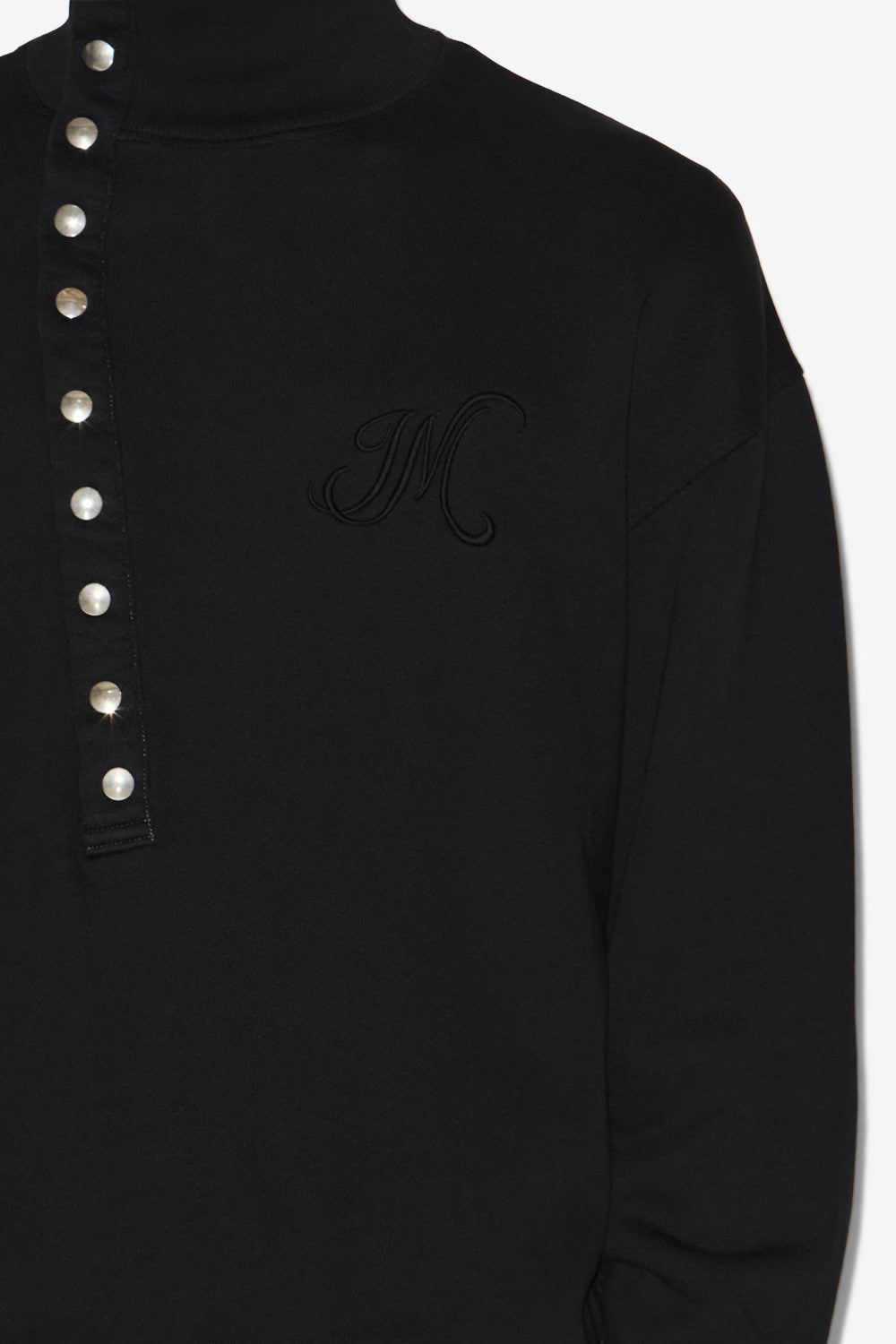 Marcos zip-up collar sweatshirt - Black - Man - 3