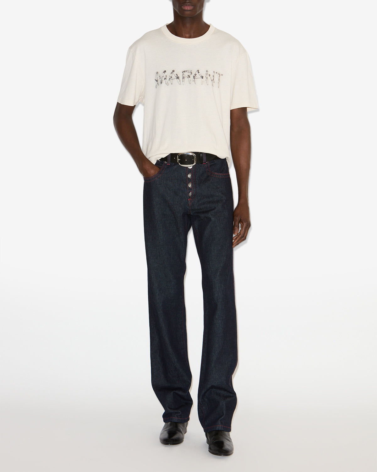 T-shirt honore Man Ecru 4