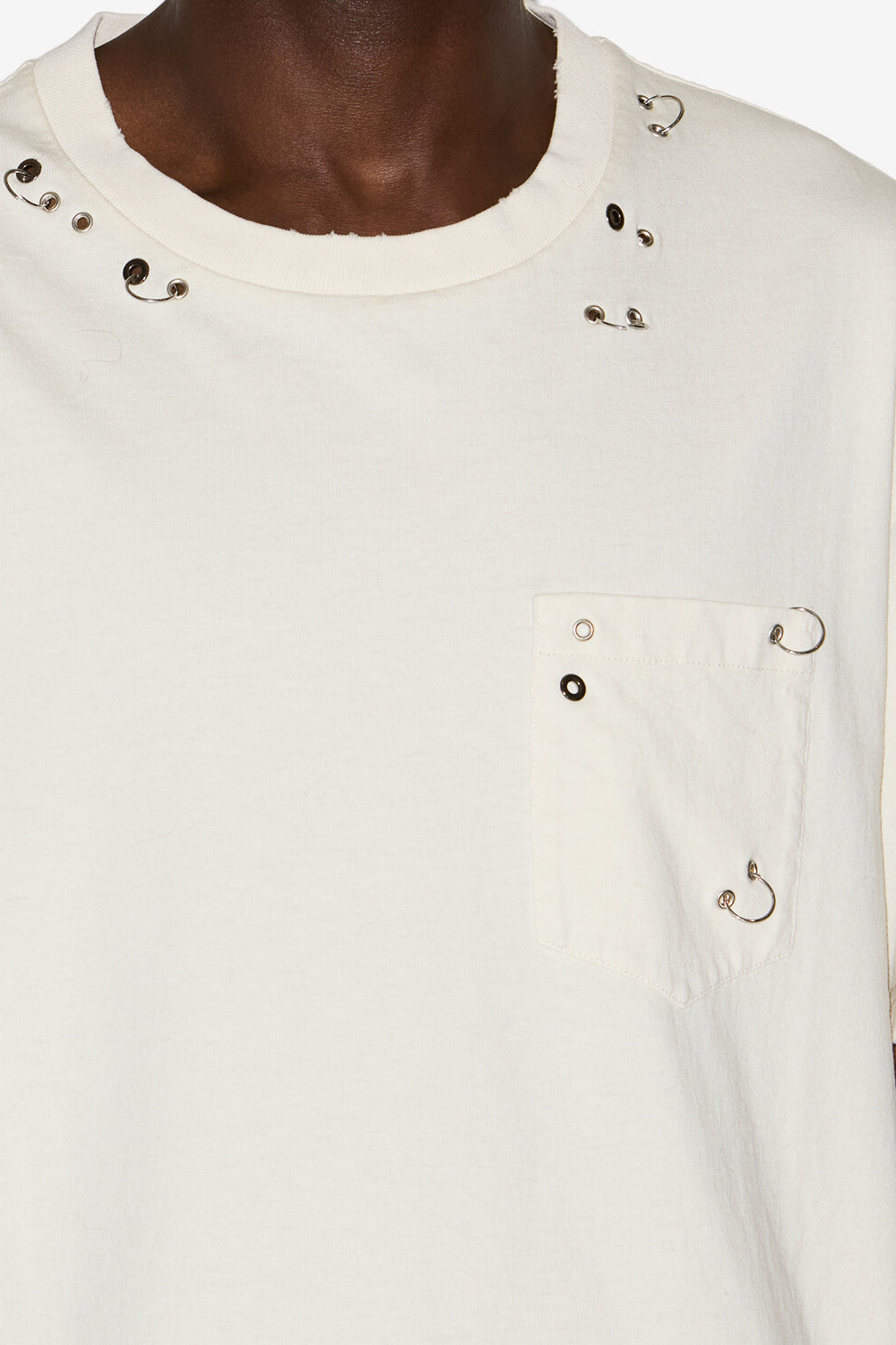 Yezra short-sleeve cotton t-shirt - Ecru - Man - 3