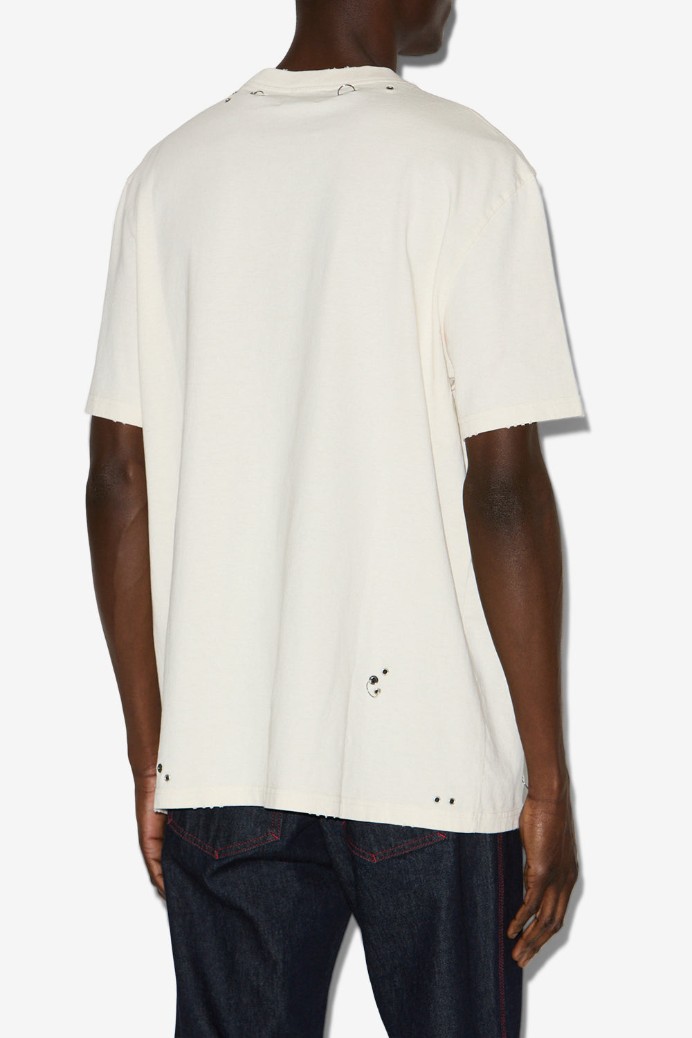 Yezra short-sleeve cotton t-shirt - Ecru - Man - 5