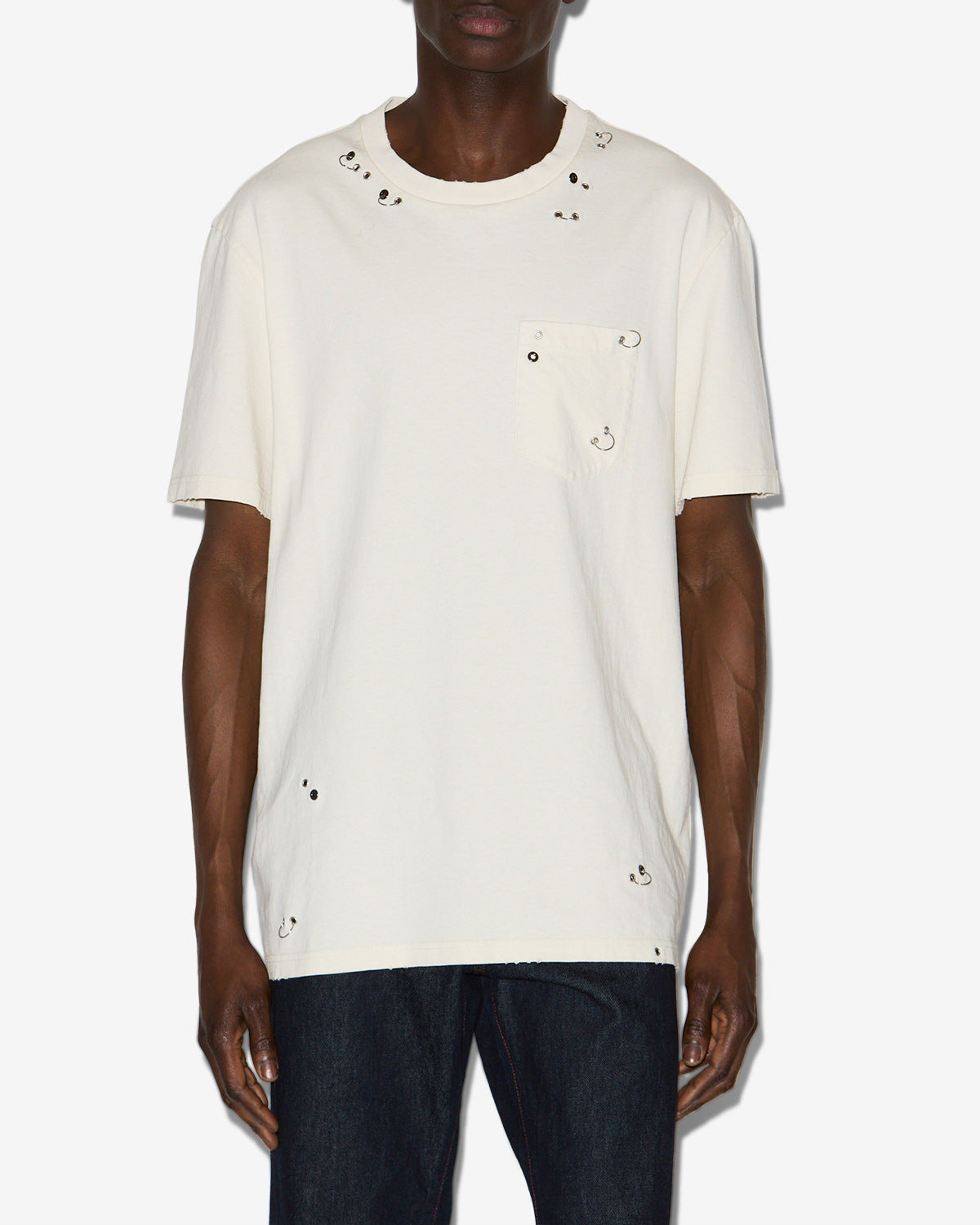 T-shirt yezra Man Ecru 4