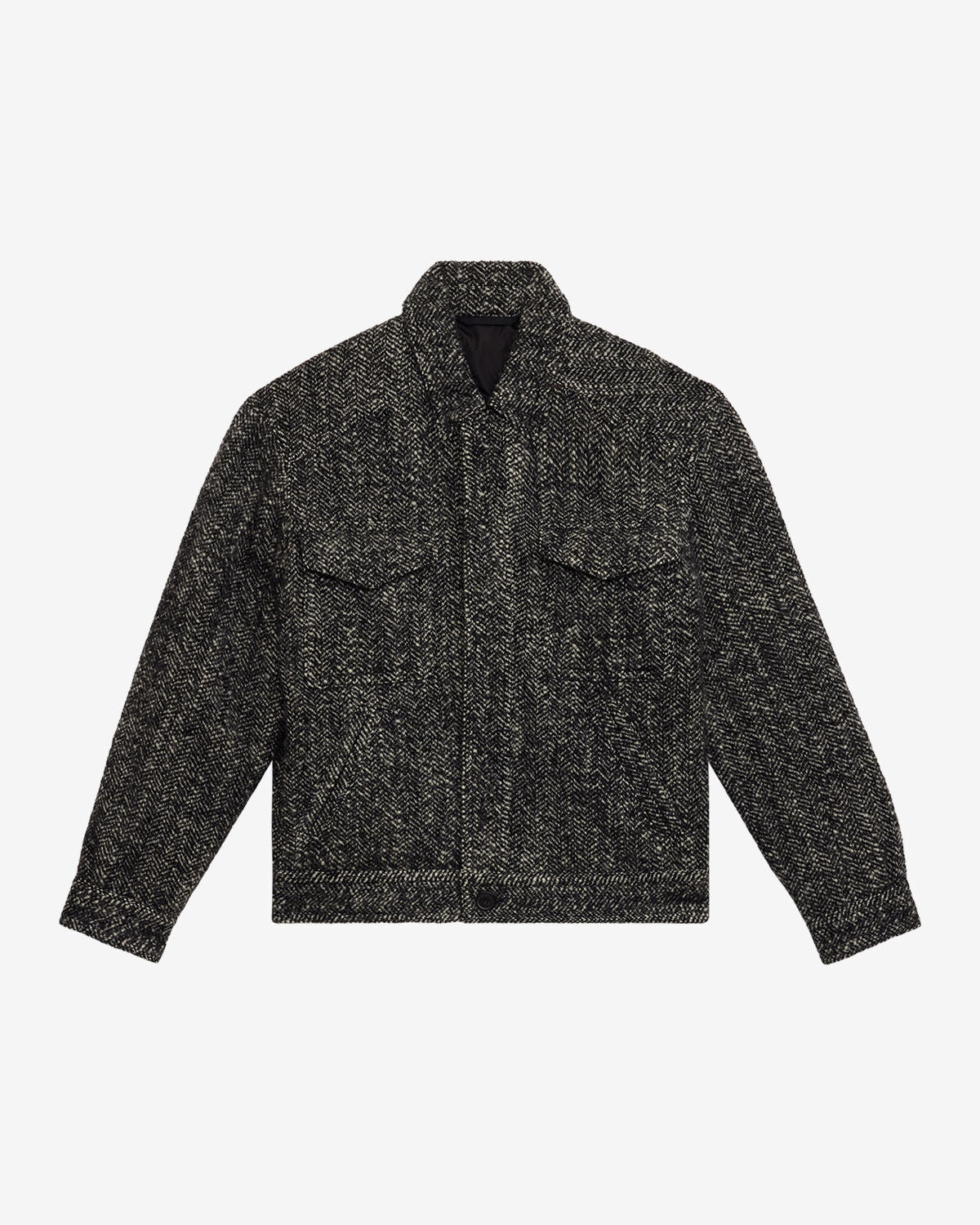 Jacke folco Man Black and ecru 2
