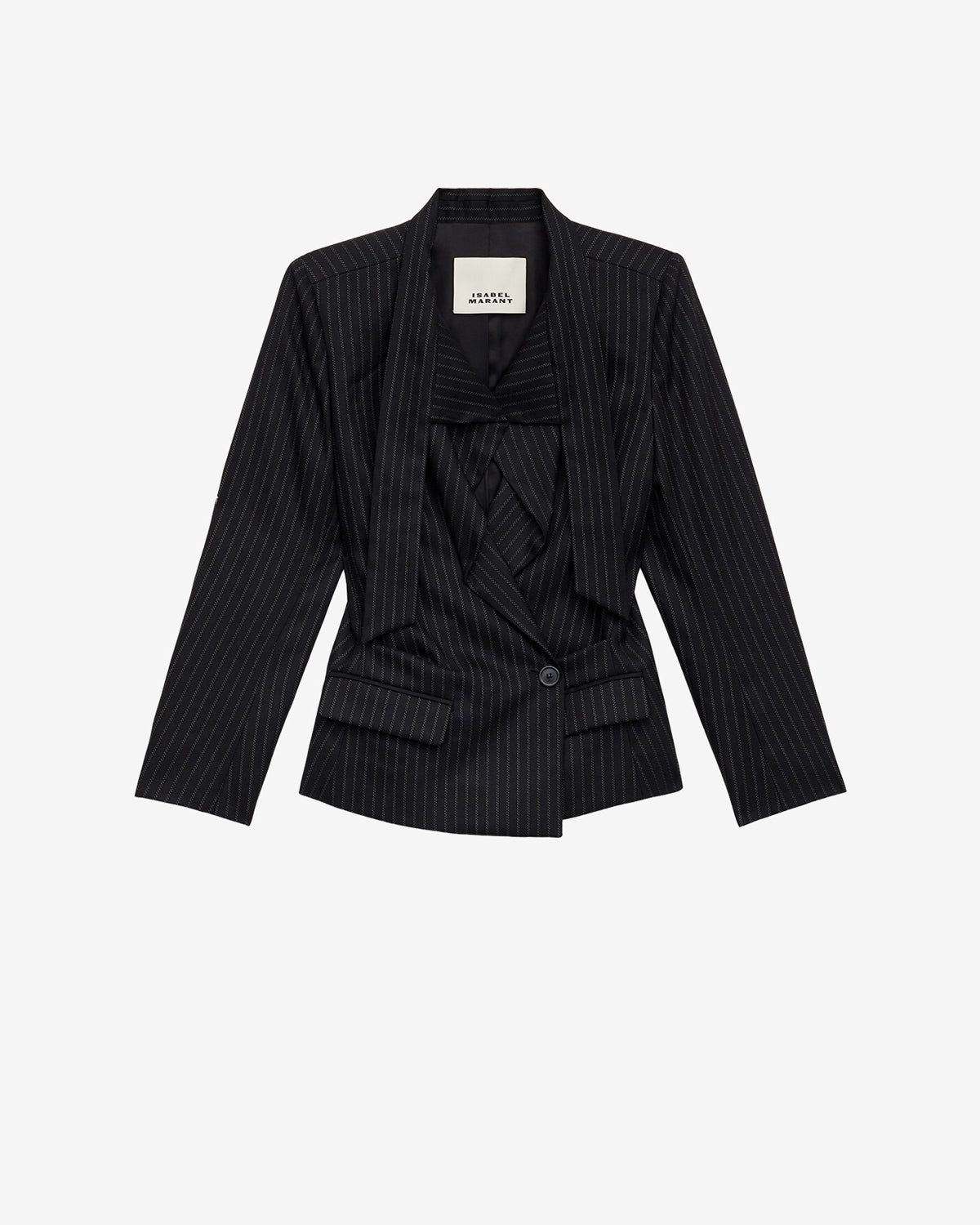Veste de tailleur à rayures tennis nelvia - Noir - Woman - 5